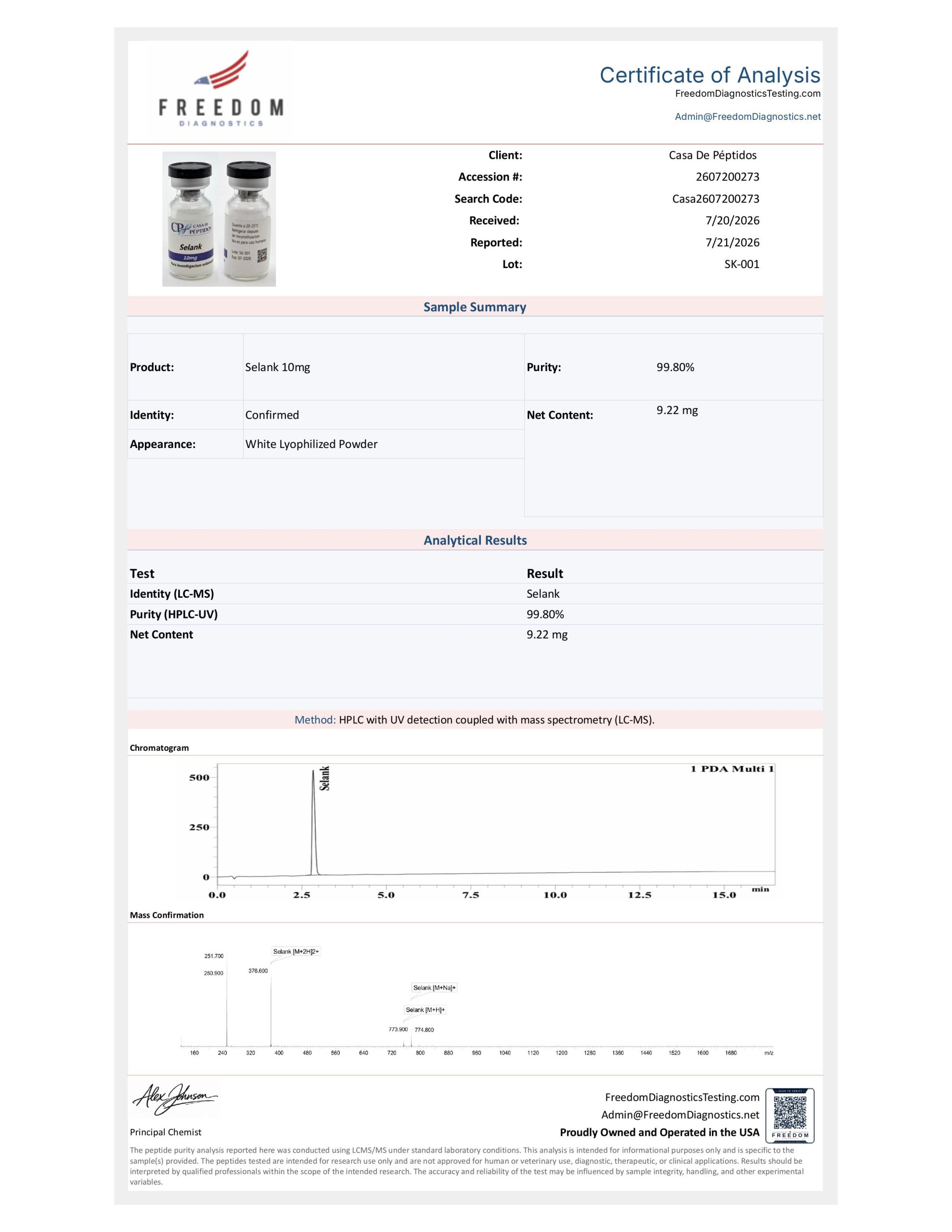 Selank 10mg - Imagen 2